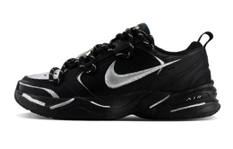 Air Monarch 4. Нескользящие и износостойкие низкие кроссовки, увеличивающие рост, унисекс, черно-серебристые Nike, Black Silver 415445-001(team119-月光之影) | black silver