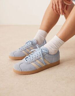 Кроссовки Adidas Gazelle синего и кремового цветов 141910967 | mid blue