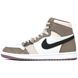 Jordan Баскетбольные кроссовки Air 1 Vintage, унисекс, высокие, коричневые dz5485-105（team4-男女同款灵蟒） | brown white