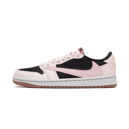 Jordan Баскетбольные кроссовки Travis Scott X Travis Scott X Air Vintage, унисекс, низкие, черные/розовые dz4137-700（team肆叁柒-黑粉倒勾） | black pink