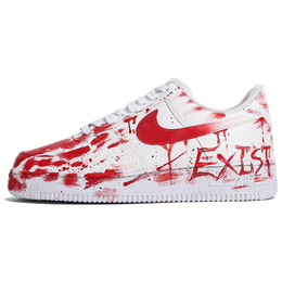 Nike Кроссовки Air Force 1 для скейтбординга, устойчивые к истиранию, низкие, унисекс, красные, белые cw2288-111(teamthree-案发现场红白) | red white