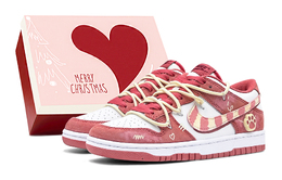 Nike Кроссовки для скейтбординга Dunk Anti-Slip, износостойкие, женские, белые, красные, желтые fq7056-100(team88-可爱猫爪s-box) | white red yellow