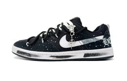 Nike Кроссовки для скейтбординга SB Alleyoop с противоскользящим износостойким верхом, унисекс, черно-белые cj0882-001(team87-黑白风暴男款黑白) | black white