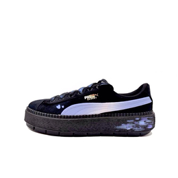 Puma Кроссовки для скейтбординга Platform Trace Slip-Resistant, женские, черные, синие 372613-01（team603-蓝调） | black blue