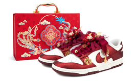 Nike Кроссовки для скейтбординга Dunk Slip, нескользящие, износостойкие, легкие, красные, женские hj3491-161(team18-红绸星辰囍） | gold red