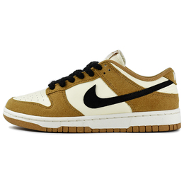 Nike Кроссовки для скейтбординга Dunk Next Nature Flax Suede с противоскользящим покрытием, устойчивые к истиранию, низкие, унисекс, белые, коричневые hj7673-100(team679-男女款lm小麦) | wheat