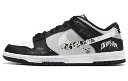 Nike Dunk Low, легкие, противоскользящие и износостойкие, низкие, повседневные, кроссовки для скейтбординга, унисекс, черные, серые, белые dd1391-100(team24-男女款小恶魔) | black