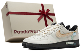 Nike Кроссовки Air Force 1 для скейтбординга, унисекс, низкие, бежево-коричневые dv0788-001(teamh-男款灵韵s-box) | beige brown