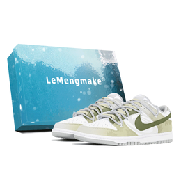Nike Кроссовки для скейтбординга Dunk Joy Lemon с противоскользящим эффектом, женские, белые, зеленые dd1503-103(team778-一抹春意s-box) | white green