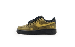 Nike Кроссовки Air Force 1 с низким верхом, амортизирующие, противоскользящие, износостойкие, для скейтбординга, унисекс, черно-золотые cw2288-001（team719-金蛇祥瑞） | black gold
