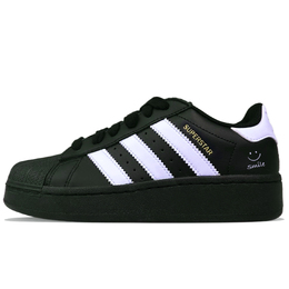 Adidas Кроссовки для скейтбординга SUPERSTAR XLG с противоскользящим износостойким верхом, унисекс, черные ig9777（team40-甜美微笑紫） | black