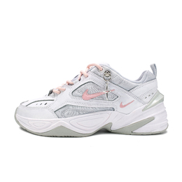 Nike Женские кроссовки M2K Tekno Slip Resistant Low Top Chunky, серо-розовые ao3108-100（team134-薄荷蜜） | gray pink