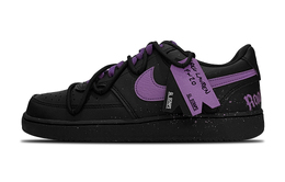 Nike Кроссовки для скейтбординга Court Vision Low Slip Low Top унисекс, черные, фиолетовые dh2987-002（team49-紫气东来） | black purple