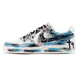 Nike Кроссовки для скейтборда Court Vision 1 с противоскользящим износостойким верхом, унисекс, сине-белые dh2987-101(team356-男女幽蓝) | blue white
