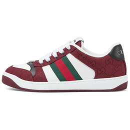 Gucci Кроссовки Screener Low-Top для скейтбординга, женские, красные 817276 fad7w 8542 | original shoe box included