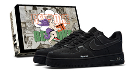 Nike Кроссовки для скейтбординга Air Force 1, унисекс, низкие, белые cw2288-001(team34-潜行者-s-box) | black