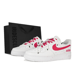 Nike Кроссовки для скейтбординга Air Force 1 Low Top женские, белые, красные dd8959-100(team陆-涩谷树莓s-box) | white
