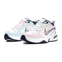 Nike Кроссовки Air Monarch 4 с защитой от скольжения, износостойкие, низкие, массивные, унисекс, сине-розовые 415445-102(team579-反转鸳鸯 ) | blue pink