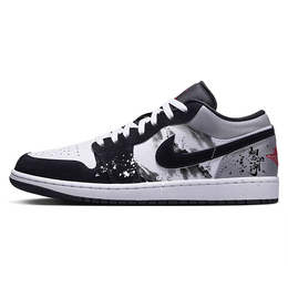 Jordan Баскетбольные кроссовки Air 1 Vintage, унисекс, низкие, белые/черные hf3148-106(team56-烟雨蒙蒙) | black