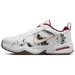 Nike Низкие, износостойкие, массивные, противоскользящие кроссовки Air Monarch 4 унисекс, белые, черные ib4607-171(team56-烟雨蒙蒙) | white black