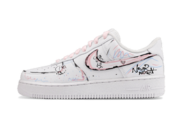 Nike Кроссовки Air Force 1 с антискользящим покрытием, износостойкие, низкие, для скейтбординга, унисекс, белые cw2288-111(team41-梦幻涂鸦) | white