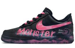 Nike Низкие износостойкие кроссовки для скейтбординга Air Force 1 унисекс, черно-розовые cw2288-001(team732-monster) | black pink