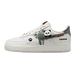 Nike Кроссовки Air Force 1 с низким верхом, противоскользящие и износостойкие, унисекс, белые hv5979-130(team56-食竹熊猫) | white