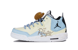 Jordan Баскетбольные кроссовки Courtside 23 Bear Cookies Vintage Mid-Top, женские, бежево-синие ar1002-002(team42-女款小熊饼干米蓝) | sky blue