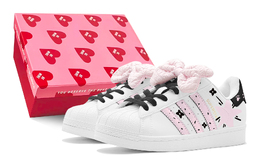Adidas Кроссовки для скейтбординга Superstar, унисекс, низкие, черные eg4958(teams2-少女星星s-box) | lotus color
