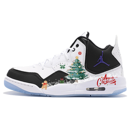 Jordan Баскетбольные кроссовки Courtside 23 Vintage, унисекс, средний размер, черно-белые ar1000-104(team56-蓝色圣诞) | white
