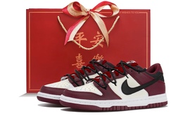 Nike Кроссовки для скейтбординга Dunk Slip с защитой от скольжения и истиранию, низкие, унисекс, белые, черные, красные dv0833-115(team拾玖-鸿运当头s-box） | white black red