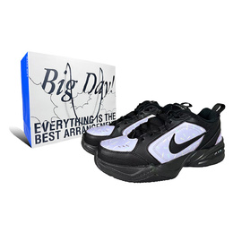 Nike Низкие, износостойкие, массивные, противоскользящие кроссовки Air Monarch 4 унисекс, черно-фиолетовые 415445-001（team187-薰衣草黑紫甜甜圈） | black purple