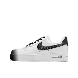 Nike Кроссовки для скейтбординга Air Force 1 Snake Lady's Scale с противоскользящим износостойким низким верхом, женские, черно-белые dd8959-100（team403-蛇姬之鳞） | black white