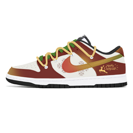 Nike Кроссовки для скейтбординга Dunk с низким верхом, устойчивые к истиранию, белые, унисекс dd1391-100(team778-鹿过圣诞) | white