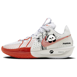 Nike Баскетбольные кроссовки Air Zoom GT Cut 3 унисекс с низким верхом, красные/белые dv2918-101(team56-可爱熊猫) | white