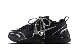Кроссовки Air Monarch 4 с амортизацией, противоскользящие и износостойкие, низкие, массивные, унисекс, черные, серебристые Nike, Black Silver 415445-001(team129-银结之心1) | black silver