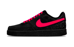 Nike Низкие износостойкие кроссовки для скейтбординга Court Vision унисекс, цвет черный, розовый dh2987-002（team407-男女款黑粉2） | black pink