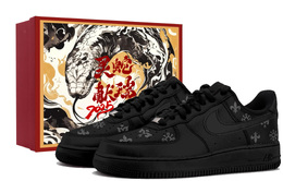 Nike Женские кроссовки для скейтбординга Air Force 1 с противоскользящей подошвой и износостойкими вставками, черно-серые dd8959-001（team拾玖-灰色暗纹s-box） | black gray