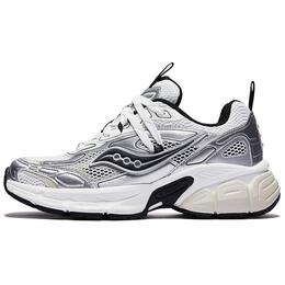 Saucony 2K CAVALRY Нескользящие легкие низкие повседневные кроссовки унисекс белые серебристые черные s79053-13 | white silver black