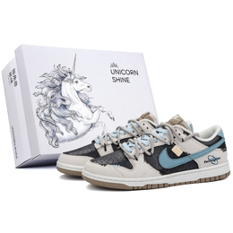 Nike Кроссовки для скейтбординга Dunk Seeking Sirius с противоскользящим покрытием, износостойкие, унисекс, черные hq1175-240（team342-寻找天狼星s-box） | black