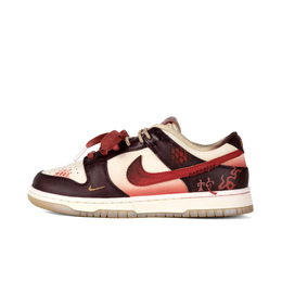 Nike Кроссовки для скейтбординга Dunk Low CNY «Year Of The Snake» LX CN с противоскользящим износостойким верхом, унисекс, красные hv5991-171(team186-爱予灵蛇) | red