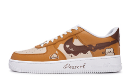Nike Кроссовки для скейтбординга Air Force 1 унисекс, низкие, кофейно-коричневые cw2288-111(team171-男女款dessert) | orange coffee brown
