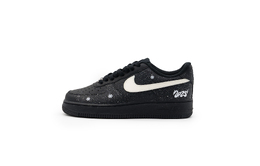 Nike Кроссовки Air Force 1 с низким верхом, нескользящие, унисекс, черные cw2288-001（team719-雪花飘飘） | black