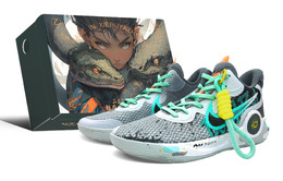 Баскетбольные кроссовки KD Trey 5 IX с мягкой подошвой и противоскользящей подошвой, серые, унисекс Nike, Gray cw3402-011(team406-黯夜礼盒款) | gray