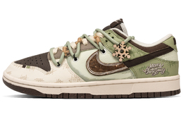 Nike Кроссовки для скейтбординга Dunk Slip с защитой от скольжения и износа, унисекс, бежевые, коричневые, зеленые hf4292-100（team63-雪落青松） | beige brown green