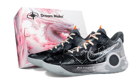 Nike Баскетбольные кроссовки KD Trey 5 IX Star Whisper-Pink Box Cushioned, износостойкие, дышащие, среднего размера, унисекс, черные cw3402-011(team529-星语粉礼盒） | black