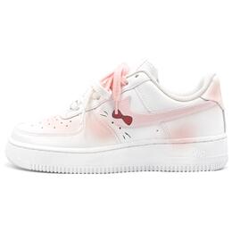 Nike Кроссовки для скейтбординга Air Force 1 с противоскользящим износостойким верхом, женские, розовые, белые dd8959-100(teamtwo-腮红猫) | pink white