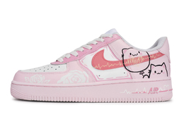 Nike Низкие износостойкие кроссовки для скейтбординга Air Force 1 унисекс, розовые, белые, черные cw2288-111(team171-男女同款告白气球粉) | pink white black