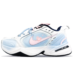 Nike Кроссовки Air Monarch 4 с антиабразивным покрытием, низкие, массивные, унисекс, белые, синие, розовые 415445-102(team40-蓝粉甜心) | white blue pink