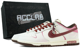 Nike Кроссовки для скейтбординга Dunk Anti-Slip, износостойкие, женские, белые, розовые, коричневые dd1503-124（team97-蛇来运转礼盒） | white pink brown